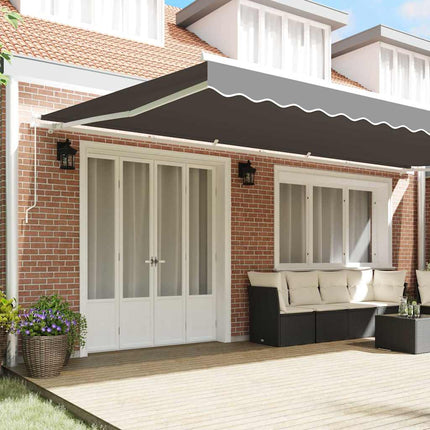 Markisram Vit 600 × 350 cm Aluminium