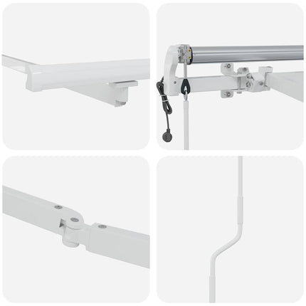 Markisram Vit 600 × 300 cm Aluminium