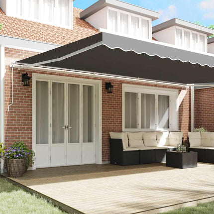 Markisram Vit 600 × 350 cm Aluminium