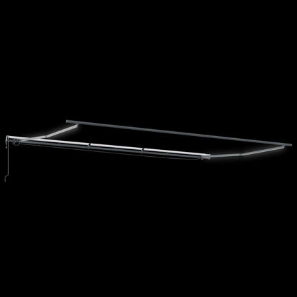 Markisram med LED -remsljus Antracit 600 × 350 cm Aluminium