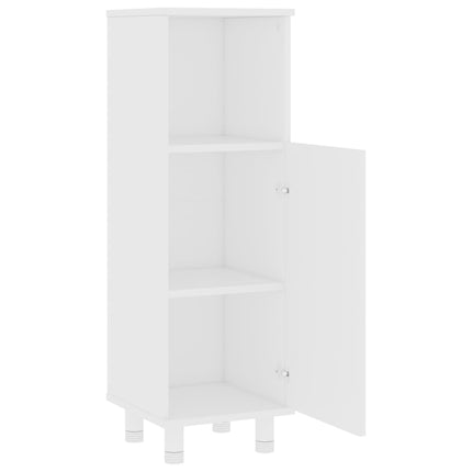Badrumsskåp vit 30x30x95 cm konstruerat trä