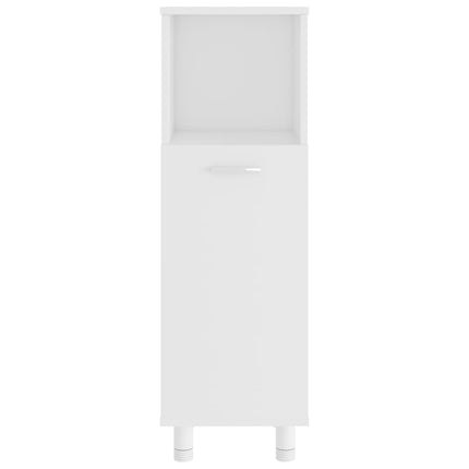 Badrumsskåp vit 30x30x95 cm konstruerat trä