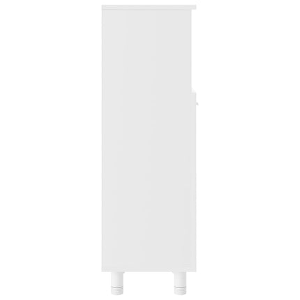 Badrumsskåp vit 30x30x95 cm konstruerat trä