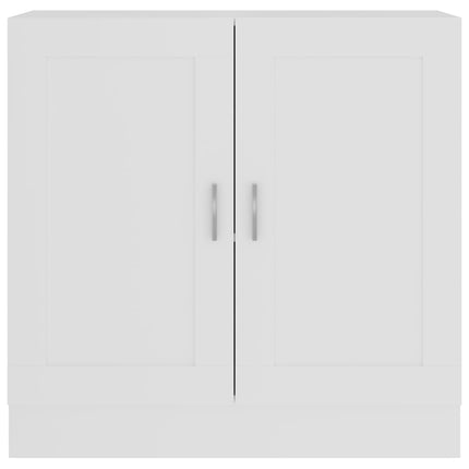 Bokhylla vit 82,5x30,5x80 cm konstruerat trä