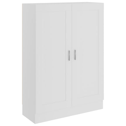 Bokskåp vit 82,5x30,5x115 cm konstruerat trä