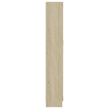 Bokskåp sonoma-ek 82,5x30,5x185,5 cm konstruerat trä
