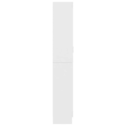 Vitrinskåp vit 82,5x30,5x185 cm konstruerat trä