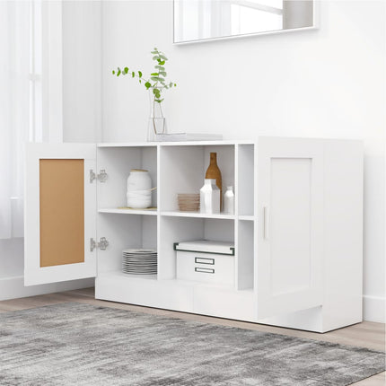 Skänk vit 120x30,5x70 cm konstruerat trä
