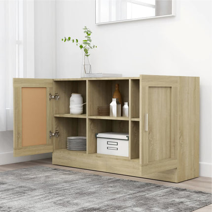 Skänk sonoma-ek 120x30,5x70 cm konstruerat trä