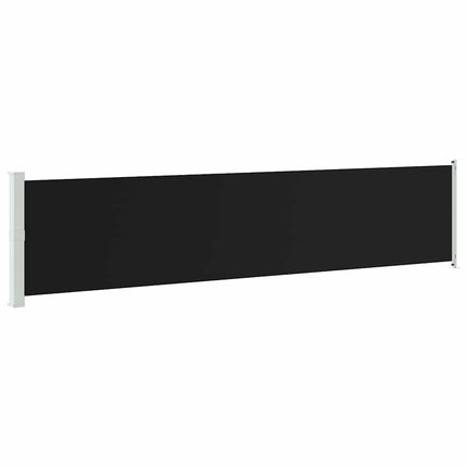 Infällbar sidomarkis 140x600 cm svart
