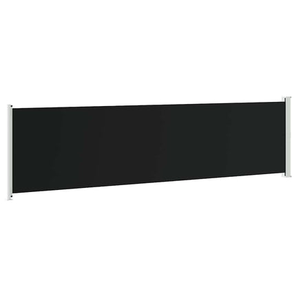 Infällbar sidomarkis 600x160 cm svart