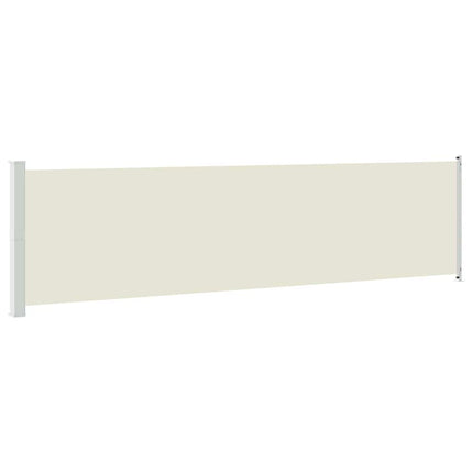 Infällbar sidomarkis 614x160 cm gräddvit