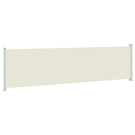 Infällbar sidomarkis 614x160 cm gräddvit