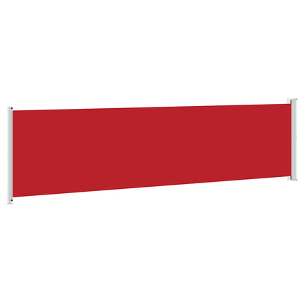 Infällbar sidomarkis 600x160 cm röd
