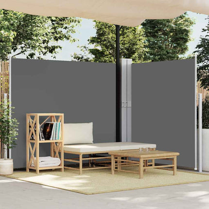 Infällbar sidomarkis 170x1200 cm antracit