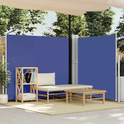 Infällbar sidomarkis 170x1200 cm blå