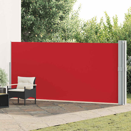 Infällbar sidomarkis 170x1200 cm röd