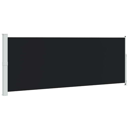 Infällbar sidomarkis 180x500 cm svart
