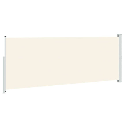 Infällbar sidomarkis 180x500 cm gräddvit