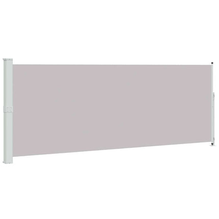 Infällbar sidomarkis 180x500 cm grå