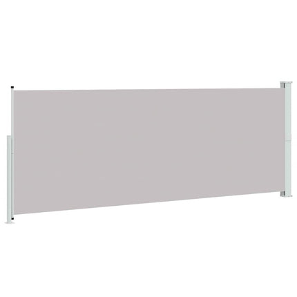 Infällbar sidomarkis 180x500 cm grå
