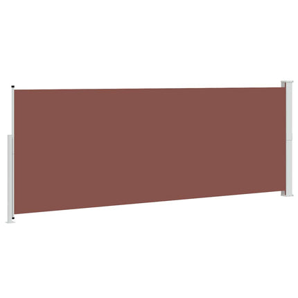 Infällbar sidomarkis 180x500 cm brun