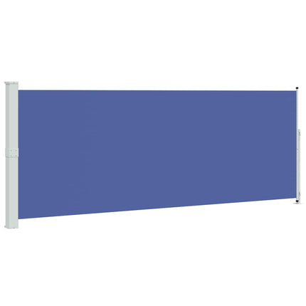 Infällbar sidomarkis 180x500 cm blå