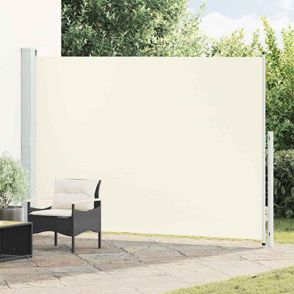 Infällbar sidomarkis 200x300 cm gräddvit