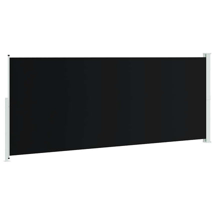Infällbar sidomarkis 200x500 cm svart