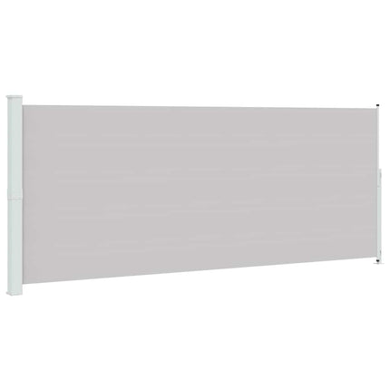 Infällbar sidomarkis 200x500 cm grå