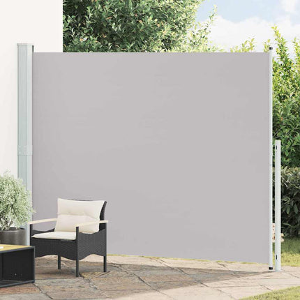 Infällbar sidomarkis 220x314 cm grå