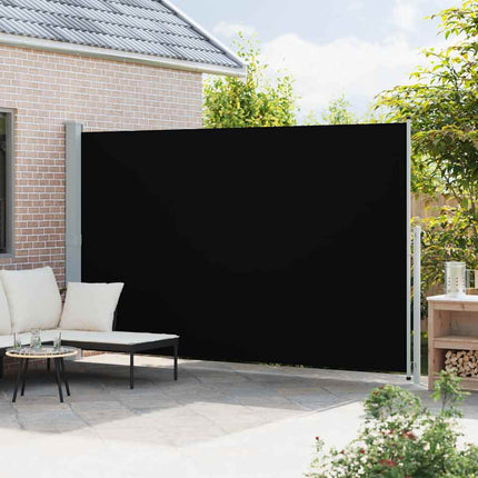 Infällbar sidomarkis 220x514 cm svart
