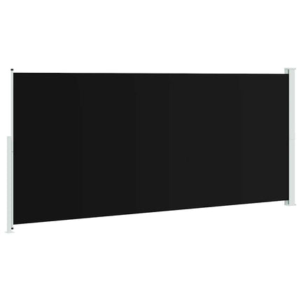 Infällbar sidomarkis 220x514 cm svart