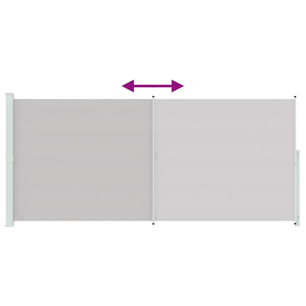 Infällbar sidomarkis 220x500 cm grå