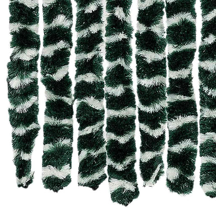 Insektsdraperi grön och vit 56x185 cm chenille