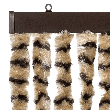 Insektsdraperi beige och brun 90x220 cm chenille