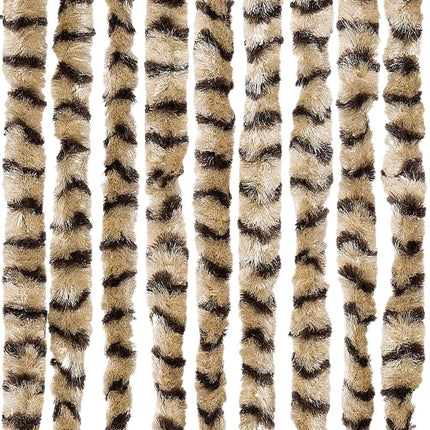 Insektsdraperi beige och brun 100x220 cm chenille