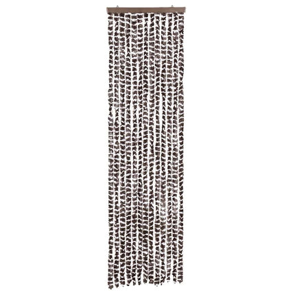 Insektsdraperi brun och vit 56x185 cm chenille