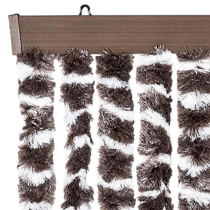 Insektsdraperi brun och vit 56x185 cm chenille