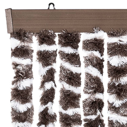 Insektsdraperi brun och vit 90x220 cm chenille