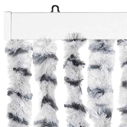 Insektsdraperi ljusgrå och mörkgrå 56x185 cm chenille
