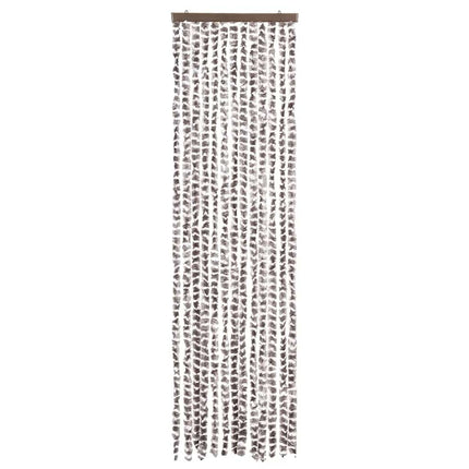 Insektsdraperi taupe och vit 56x185 cm chenille