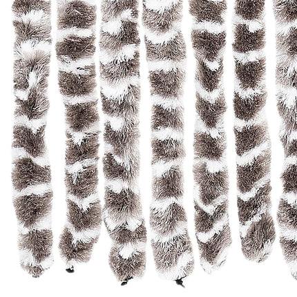 Insektsdraperi taupe och vit 56x185 cm chenille
