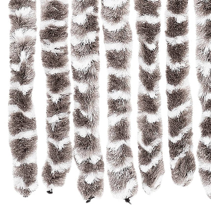 Insektsdraperi taupe och vit 100x220 cm chenille