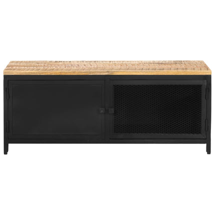 Soffbord 90x50x37 cm massivt grovt mangoträ