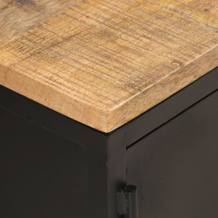 Soffbord 90x50x37 cm massivt grovt mangoträ