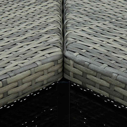 Hörnbar grå 100x50x105 cm konstrotting