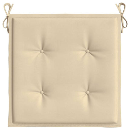 Stolsdynor 2 st beige 40x40x4 cm oxfordtyg