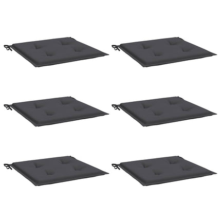 Stolsdynor 6 st antracit 50x50x4 cm oxfordtyg