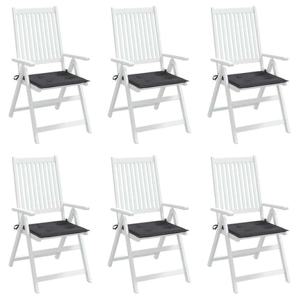 Stolsdynor 6 st antracit 50x50x4 cm oxfordtyg